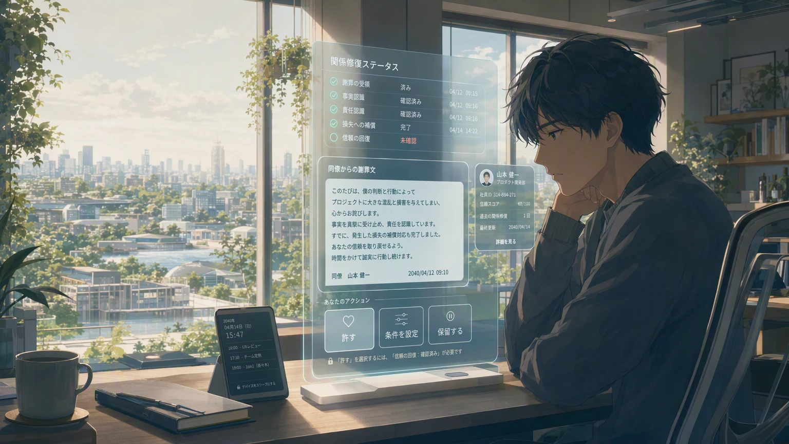 まだ、許してない。
